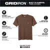 Milwaukee Tool GRIDIRON Pocket T-Shirt - Short Sleeve Brown L