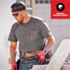 Milwaukee Tool GRIDIRON Pocket T-Shirt - Short Sleeve Gray M