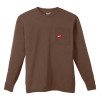Milwaukee Tool GRIDIRON Pocket T-Shirt - Long Sleeve Brown M
