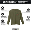 Milwaukee Tool GRIDIRON Pocket T-Shirt - Long Sleeve Green 3X