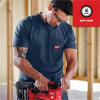 Milwaukee Tool GRIDIRON Pocket T-Shirt - Short Sleeve Blue L