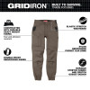 Milwaukee Tool Women's GRIDIRON Double Knee Jogger Pants - Brown - Size 8