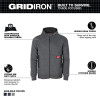 Milwaukee Tool GRIDIRON Full-Zip Hoodie- Gray- S