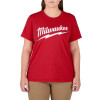 Milwaukee Tool Women's GRIDIRON Logo Tee - Short Sleeve - Red - XS