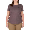 Milwaukee Tool Women's FREEFLEX Hybrid Tee - Short Sleeve - Purple - XS