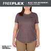 Milwaukee Tool Women's FREEFLEX Hybrid Tee - Short Sleeve - Purple - S