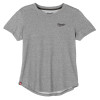 Milwaukee Tool Women's FREEFLEX Hybrid Tee - Short Sleeve - Gray - 2X