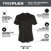 Milwaukee Tool Women's FREEFLEX Hybrid Tee - Short Sleeve - Black - XS