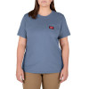 Milwaukee Tool Women's GRIDIRON Pocket T-Shirt - Short Sleeve - Blue 2X