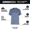 Milwaukee Tool Women's GRIDIRON Pocket T-Shirt - Short Sleeve - Blue S