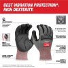 Milwaukee Tool Anti-Vibration Cut Level 4 High Dexterity Coated Nitrile Dipped Glove - S