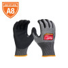 Milwaukee Tool Cut Level 8 High-Dexterity Nitrile Dipped Gloves - Large