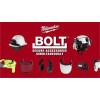 Milwaukee Tool BOLT Red Front Brim Safety Helmet with IMPACT ARMOR Liner (USA) - Type 2, Class E