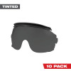 Milwaukee Tool 10pk Gasketed Tinted Eye Visor Replacement Lenses (Milwaukee® BOLT Safety Helmet & BOLT Hard Hat Mount)