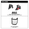Milwaukee Tool BOLT Full Face Shield - Metal Mesh (Compatible with Milwaukee® Safety Helmet [No Brim])