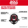 Milwaukee Tool BOLT Red Full Brim Vented Safety Helmet - Type 2, Class C