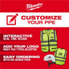 Milwaukee Tool Class 2 High Visibility Yellow Mesh One Pocket Safety Vest - 4X/5X (ANSI/CSA)