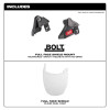 Milwaukee Tool BOLT Full Face Shield - Clear Dual Coat Lens (Compatible with Milwaukee® Safety Helmet [No Brim])