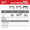 Milwaukee Tool BOLT Gasketed Eye Visor - Tinted Dual Coat Lens (Compatible with Milwaukee® BOLT Safety Helmets & BOLT Hard Hats)