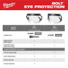 Milwaukee Tool BOLT Eye Visor - Mirrored Dual Coat Lens (Compatible with Milwaukee® BOLT Safety Helmets & BOLT Hard Hats)