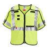 Milwaukee Tool AR/FR Cat. 1 Class 3 Breakaway High Visibility Yellow Safety Vest- 4XL/5XL (ANSI/CSA)