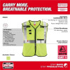 Milwaukee Tool AR/FR Cat. 1 Class 2 Breakaway High Visibility Yellow Mesh Safety Vest - 4XL/5XL (ANSI/CSA)