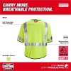 Milwaukee Tool AR/FR Cat. 1 Class 3 High Visibility Yellow Mesh Safety Vest - 4XL/5XL