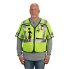 Milwaukee Tool AR/FR Cat. 1 Class 3 Breakaway High Visibility Yellow Mesh Safety Vest - S/M (ANSI/CSA)