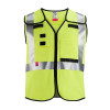 Milwaukee Tool AR/FR Cat. 1 Class 2 Breakaway High Visibility Yellow Safety Vest - 4XL/5XL (ANSI/CSA)