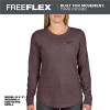 Milwaukee Tool Womens FREEFLEX Hybrid Tee - Long Sleeve Purple 2X