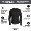 Milwaukee Tool Womens FREEFLEX Hybrid Tee - Long Sleeve Black M