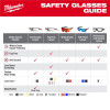 Milwaukee Tool Wrap Around Safety Glasses - Mirrored Anti-Scratch Lenses