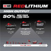 Milwaukee Tool M18 REDLITHIUM HIGH OUTPUT XC6.0 Battery Pack - 2 Pack