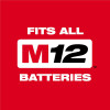 Milwaukee Tool M12 FUEL 1/4 Inch Right Angle Die Grinder 2 Battery Kit
