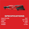 Milwaukee Tool M12 Cordless 3/8" Ratchet (Tool Only)