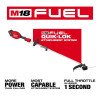 Milwaukee Tool M18 FUEL 18V 16 inch Brushless Cordless Battery Powered String Trimmer with QUIK-LOK Attachment Capability and 8.0 AH Battery