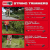 Milwaukee Tool M18 FUEL 18V 16 inch Brushless Cordless Battery Powered String Trimmer with QUIK-LOK Attachment Capability and 8.0 AH Battery