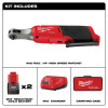 Milwaukee Tool M12 FUEL 1/4" High Speed Ratchet Kit