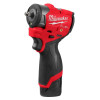 Milwaukee Tool M12 FUEL 3/8 Inch Subcompact Impact Wrench 2 Battery Kit