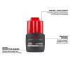 Milwaukee Tool M12 REDLITHIUM HIGH OUTPUT CP2.5 Battery Pack