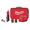 Milwaukee Tool M12 FUEL 1/4" Straight Die Grinder Kit