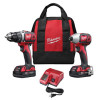 Milwaukee Tool 2-PC M18 COMP LITHIUM ION DRILL/DRIVER IMP WRENCH COMBO (2) BATT KIT