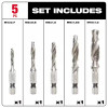 Milwaukee Tool 5 Pc SHOCKWAVE Impact Metric Drill and Tap Bit Set
