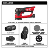 Milwaukee Tool M12 FUEL 3 Inch Orbital Detail Sander