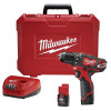 Milwaukee Tool M12 3/8" CORDLESS DRILL DRIVER (2) BATT KIT