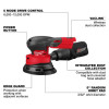 Milwaukee Tool M18 FUEL 5 Inch Random Orbital Sander