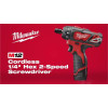 Milwaukee Tool M12 FUEL 1/4" Hex 2-Speed Screwdriver Kit