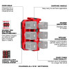 Milwaukee Tool M18 Six Bay Daisy Chain Rapid Charger