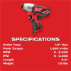 Milwaukee Tool M12 1/4" Hex Impact Driver (Tool Only)