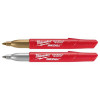 Milwaukee Tool 2PK INKZALL Silver/Gold Metallic Fine Point Marker